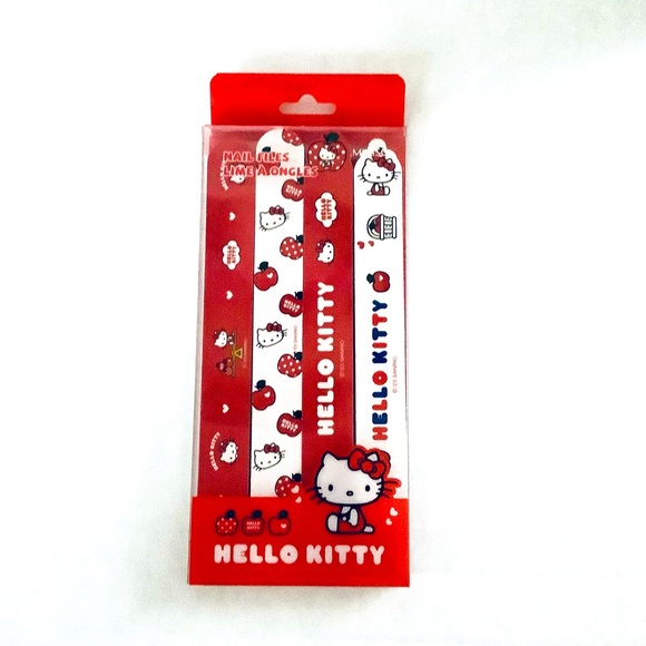Sanrio Hello Kitty Apple Collection Nail File Set of 4 - Picture 1 of 3
